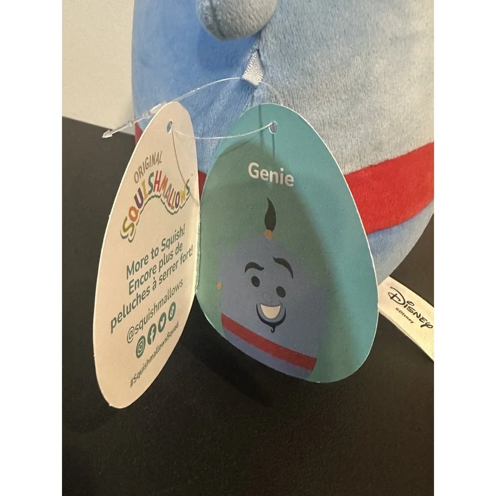 Disney Squishmallows Genie Aladdin Blue Plush Jazwares Kelly Toys 8 Inch NWT
